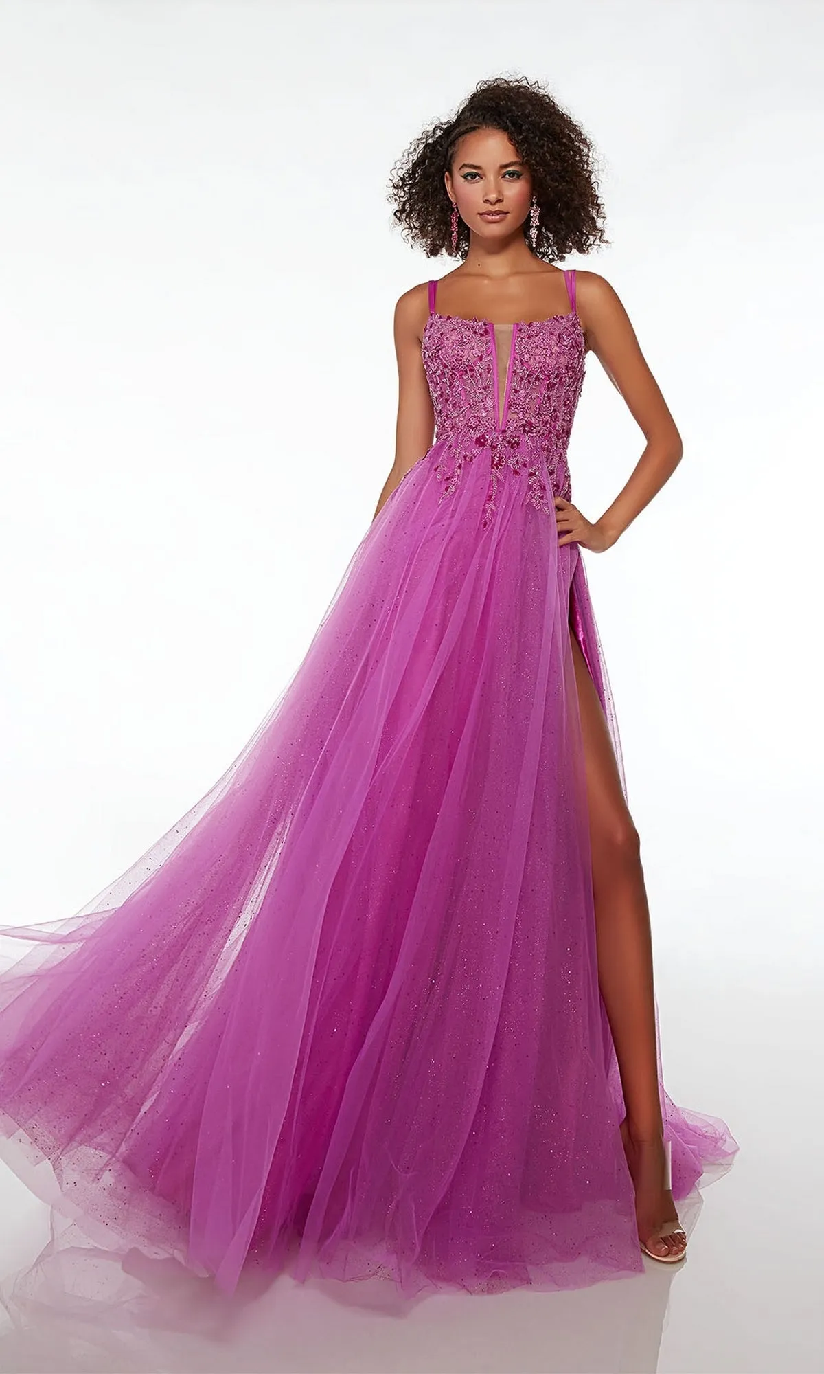 Alyce Embroidered-Bodice Long Prom Dress 61513 sold by PromGirl product image thumbnail 4