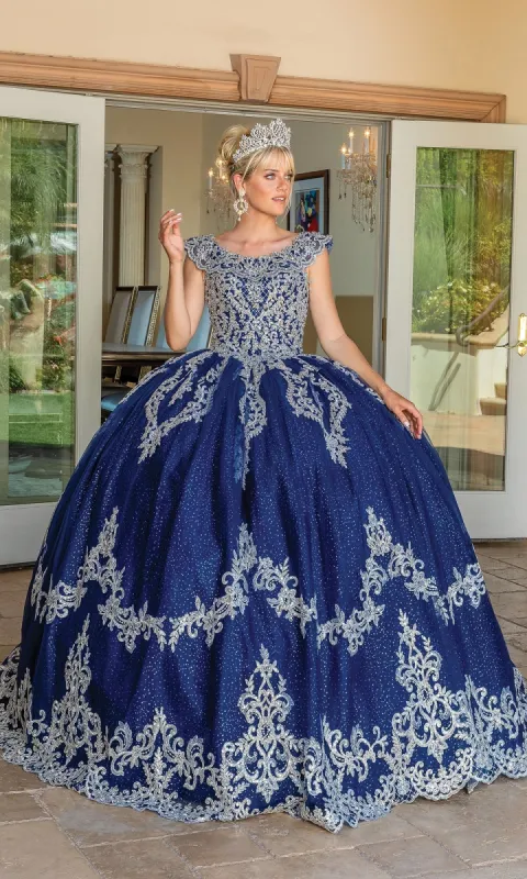 Navy Blue Quinceanera Dress 1709 sold by PromGirl