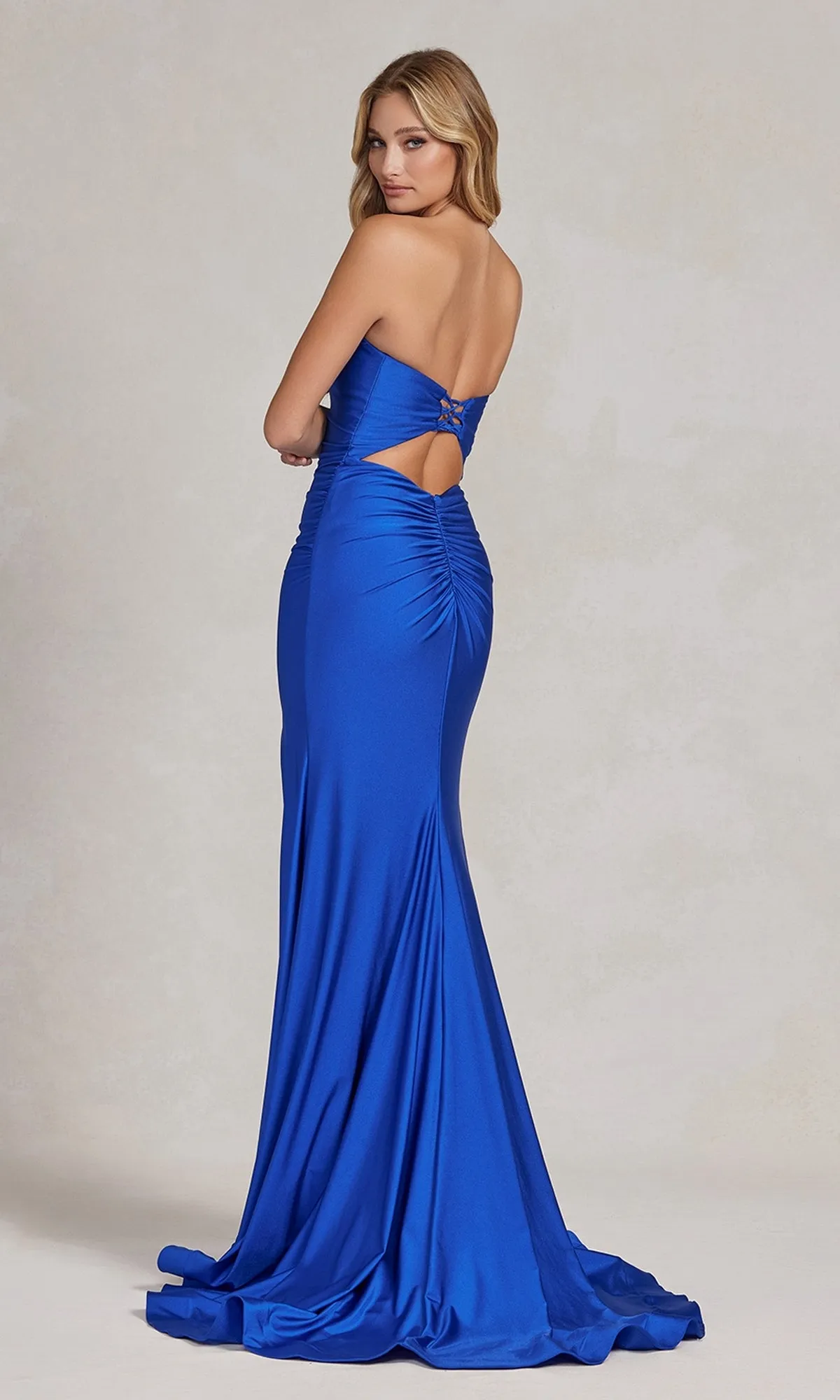 Tight Long Sweetheart Strapless Formal Dress sold by PromGirl product image thumbnail 2