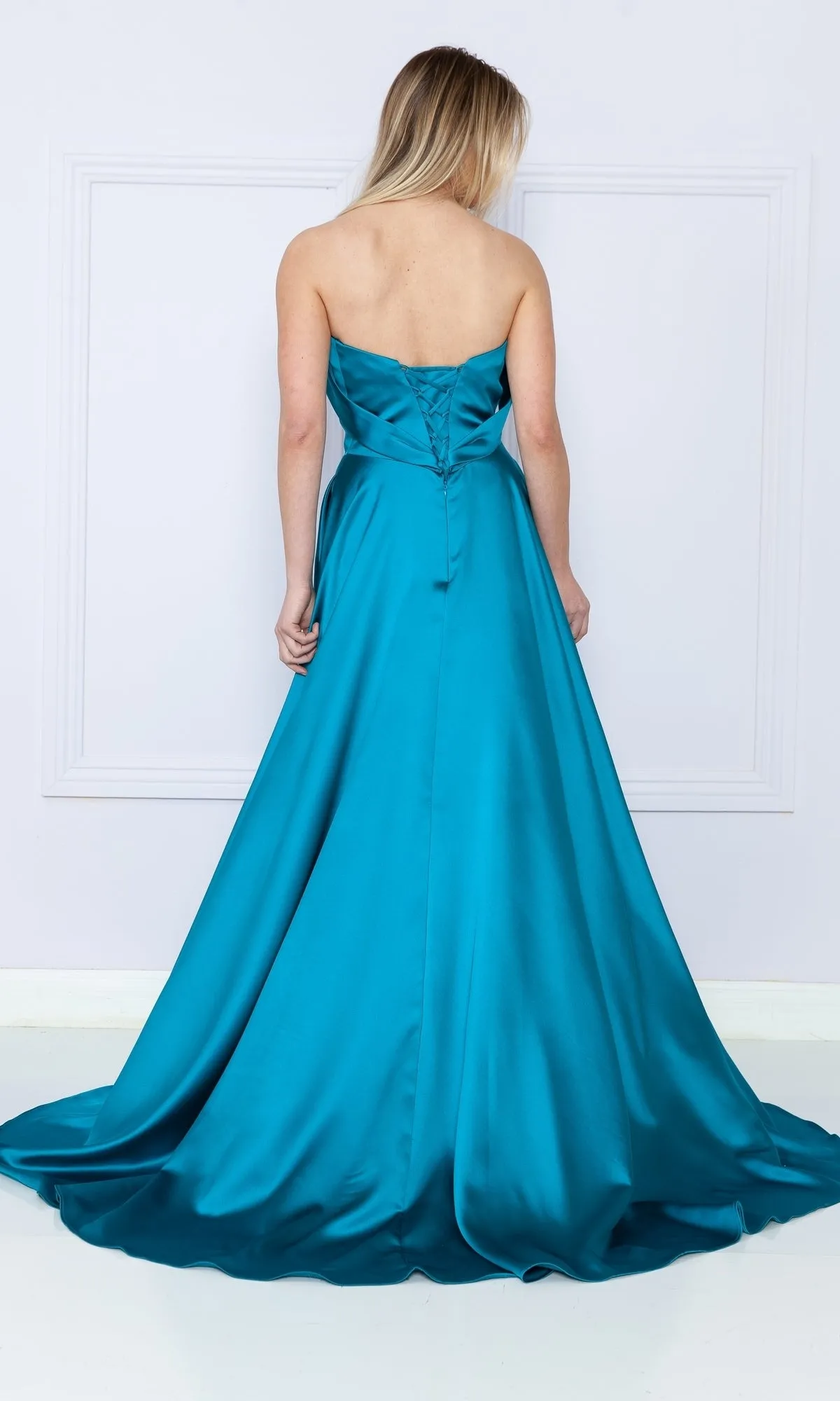Strapless Long A-Line Prom Dress with Pockets sold by PromGirl product image thumbnail 2