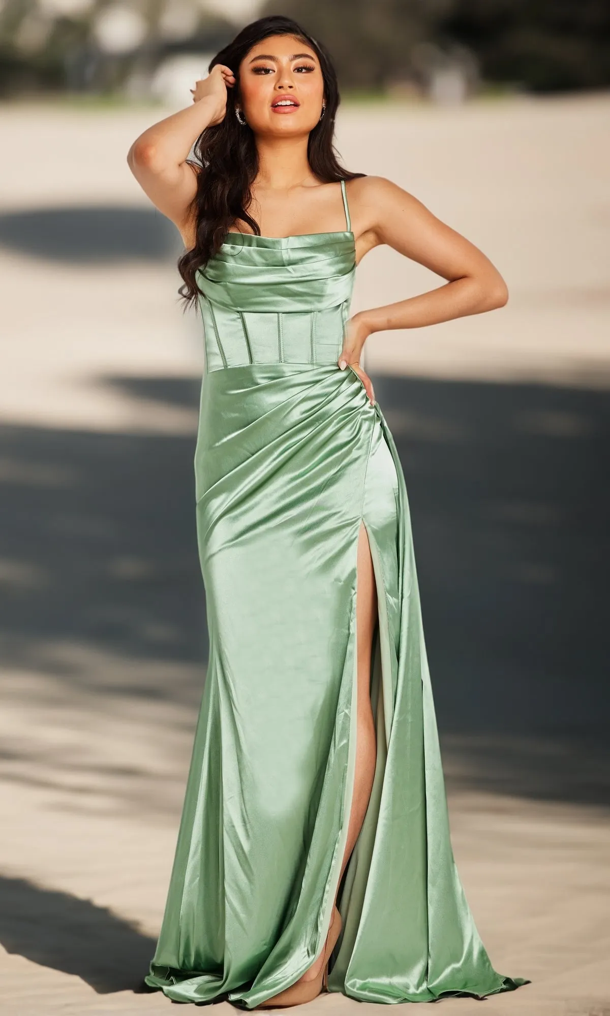 Long Prom Dress: Jovani JVN37095 sold by PromGirl product image thumbnail 3