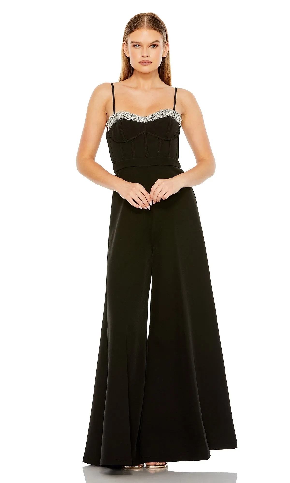 Black Formal Jumpsuit 11765 by Mac Duggal sold by PromGirl