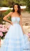 Amarra Strapless Sheer-Bodice Prom Ball Gown 88794 sold by PromGirl