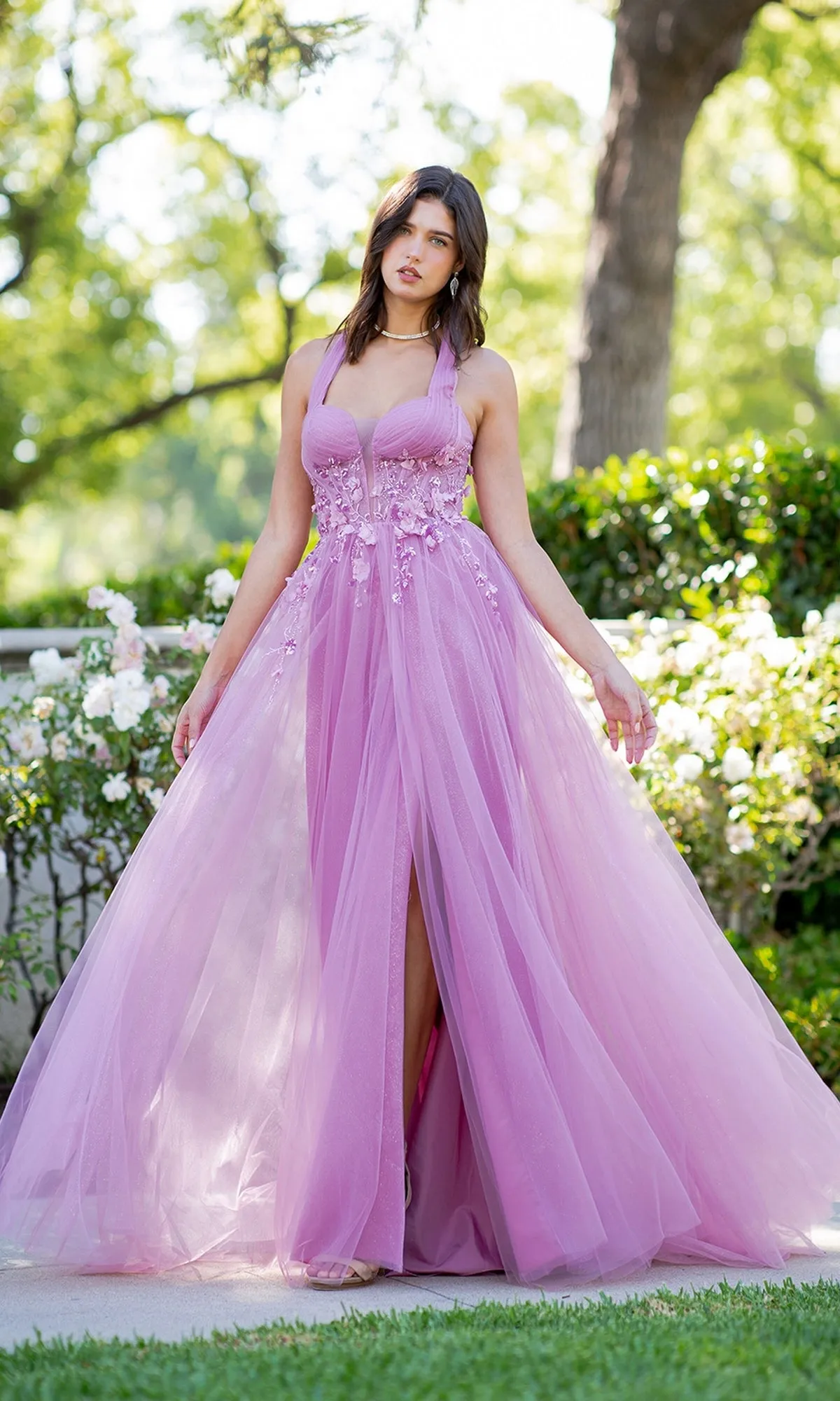 Long Halter Prom Dress: Cinderella Couture 8076J sold by PromGirl product image thumbnail 5