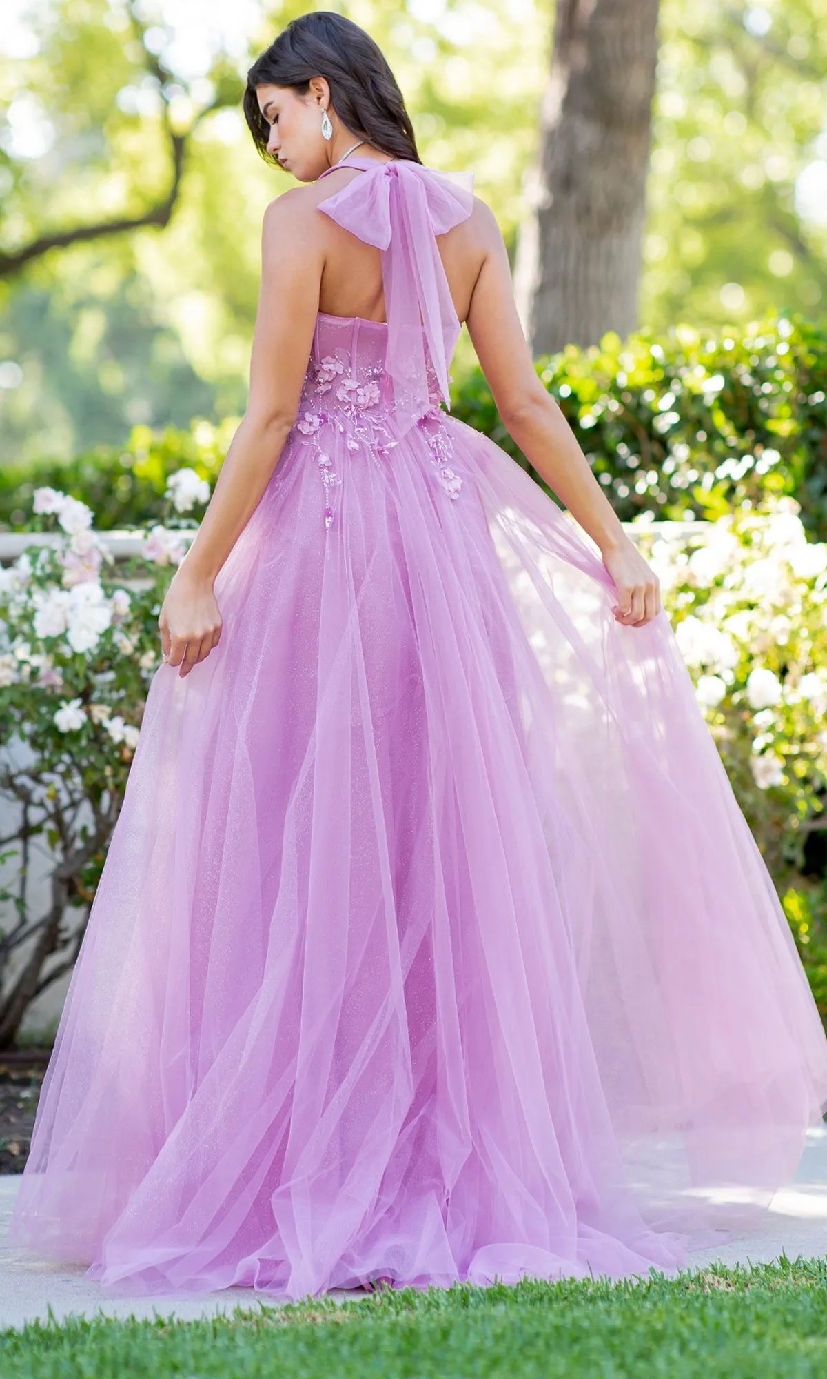 Long Halter Prom Dress: Cinderella Couture 8076J sold by PromGirl product image thumbnail 2