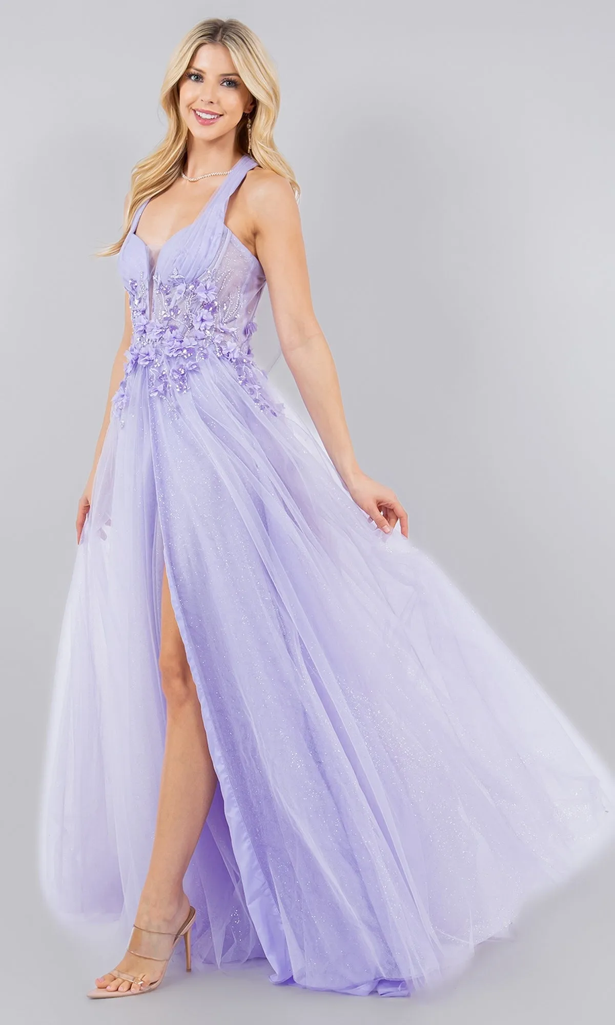 Long Halter Prom Dress: Cinderella Couture 8076J sold by PromGirl product image thumbnail 4
