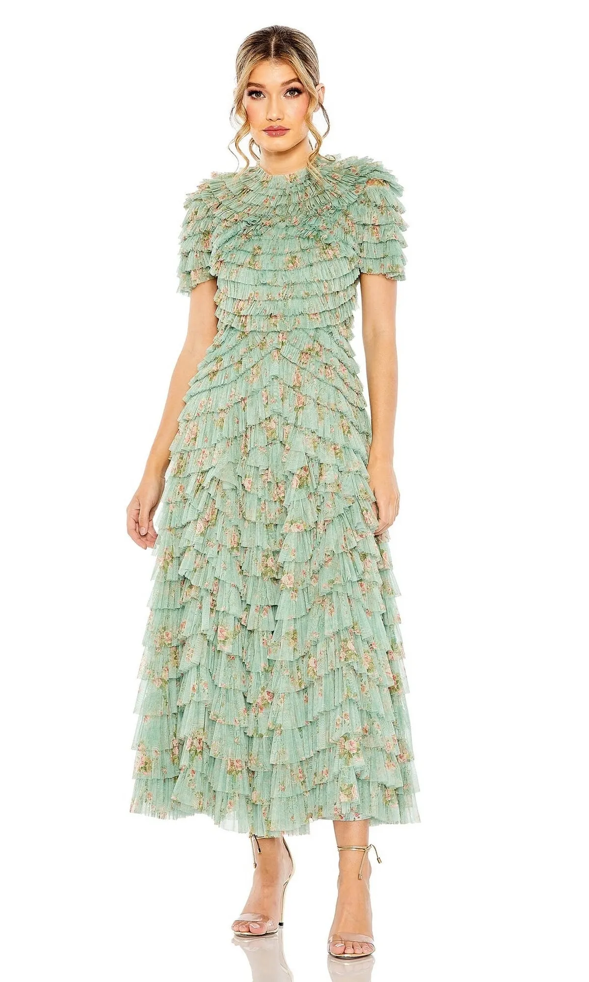 Midi Wedding Guest Dress 8014 by Mac Duggal sold by PromGirl