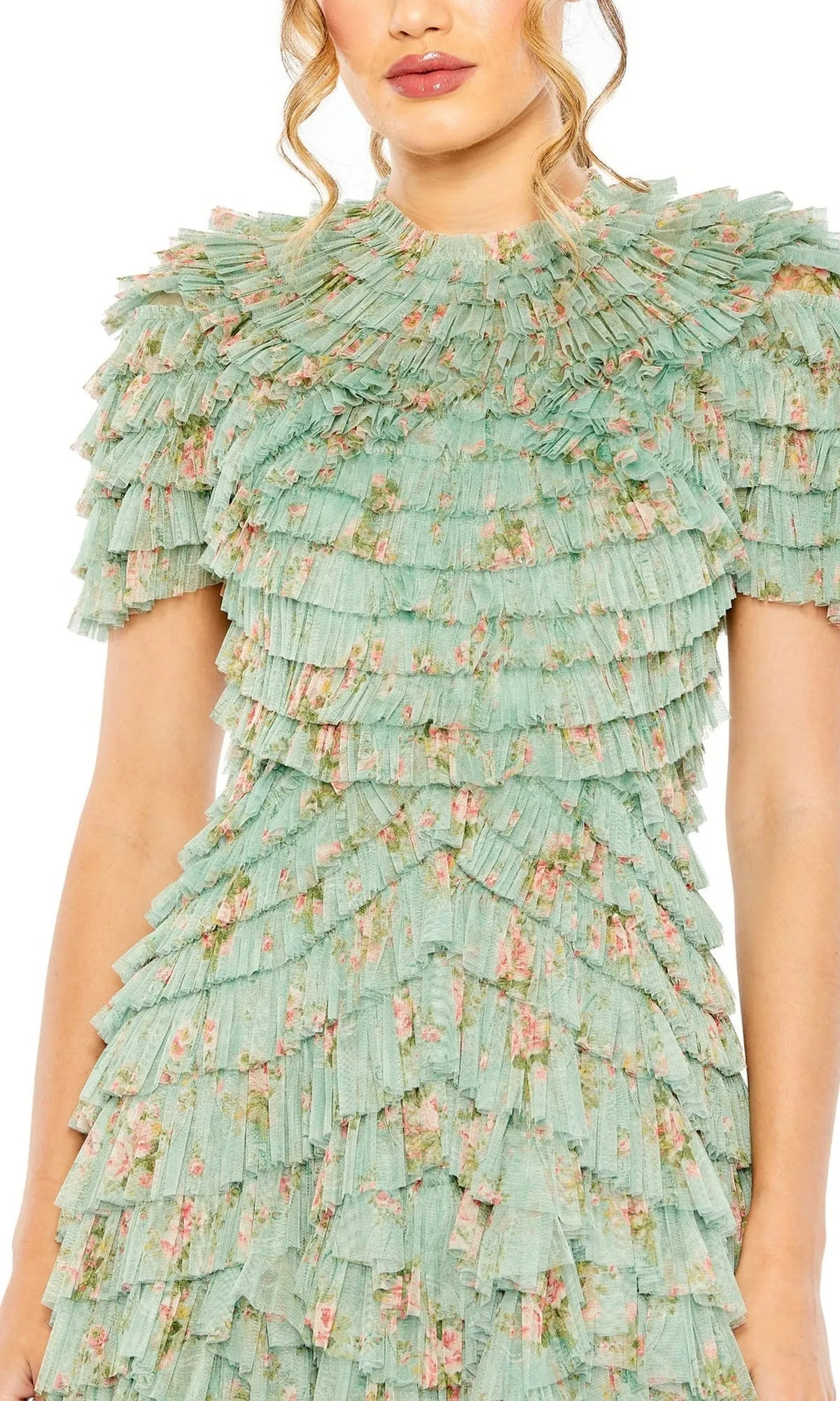 Midi Wedding Guest Dress 8014 by Mac Duggal sold by PromGirl product image thumbnail 3