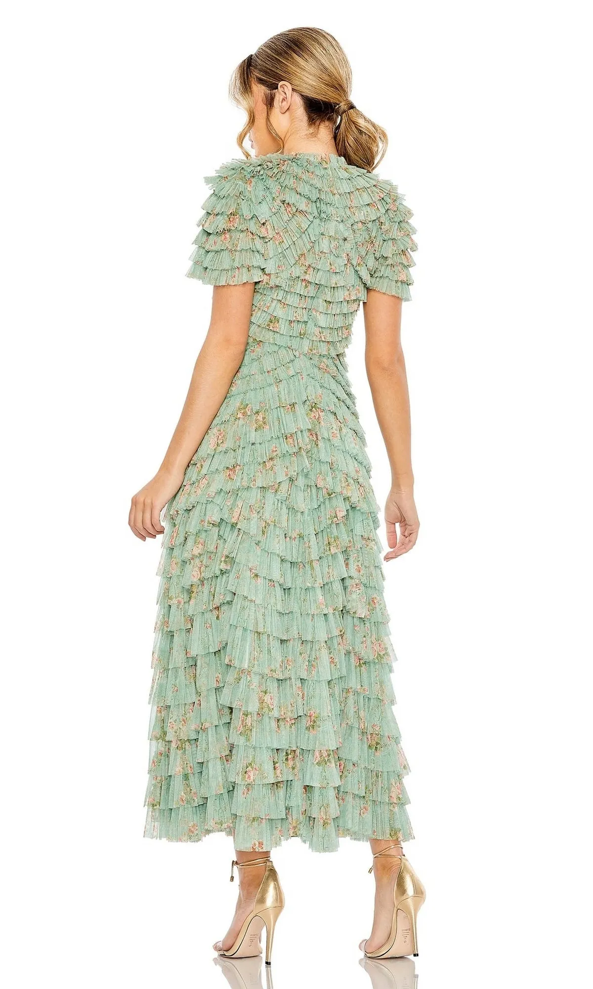 Midi Wedding Guest Dress 8014 by Mac Duggal sold by PromGirl product image thumbnail 2