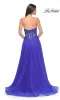 La Femme Sheer-Waist Long A-Line Prom Dress 32313 sold by PromGirl