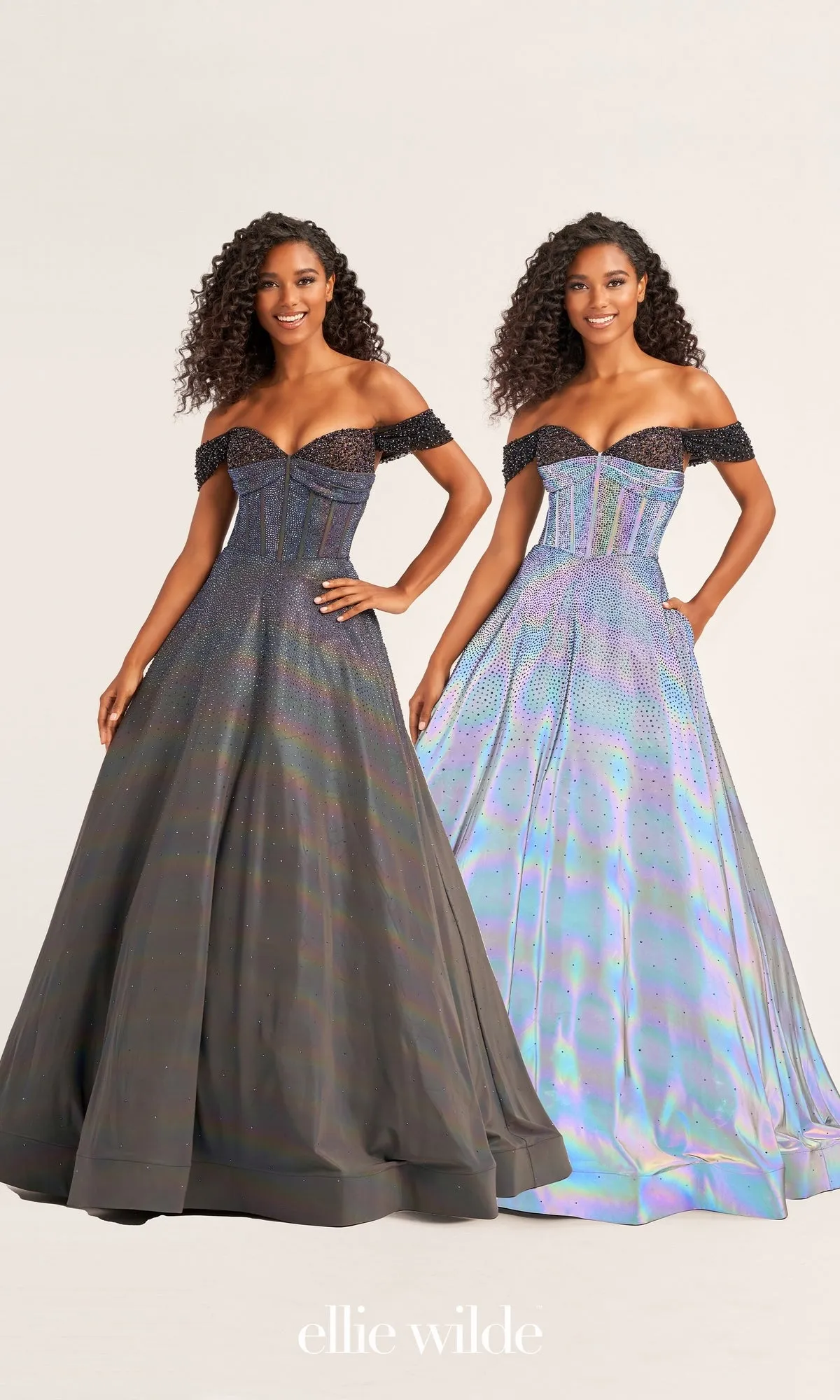 Ellie Wilde Long Supernova Prom Ball Gown EW35703 sold by PromGirl product image thumbnail 3