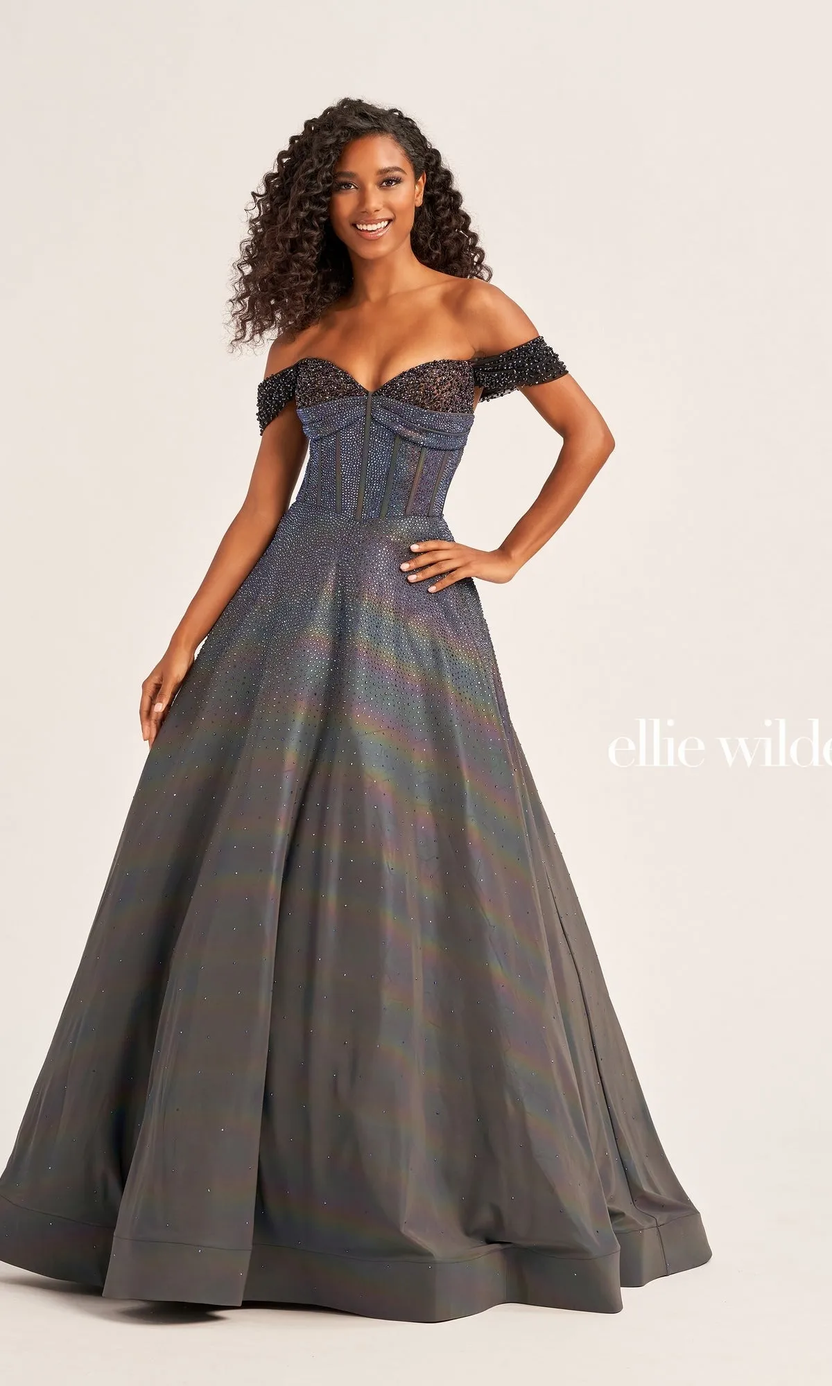 Ellie Wilde Long Supernova Prom Ball Gown EW35703 sold by PromGirl product image thumbnail 2