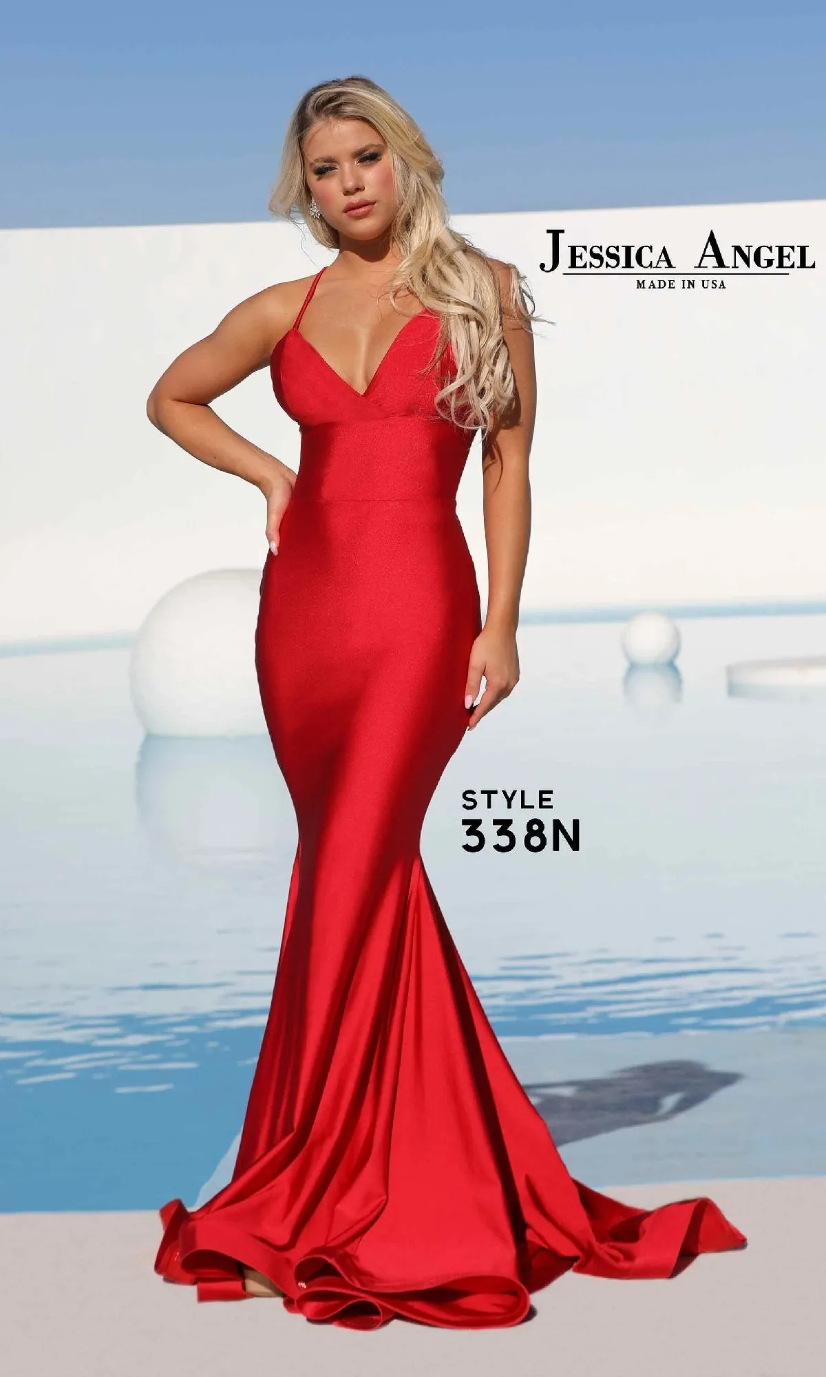 Strappy-Back Long Prom Dress: Jessica Angel 338N sold by PromGirl