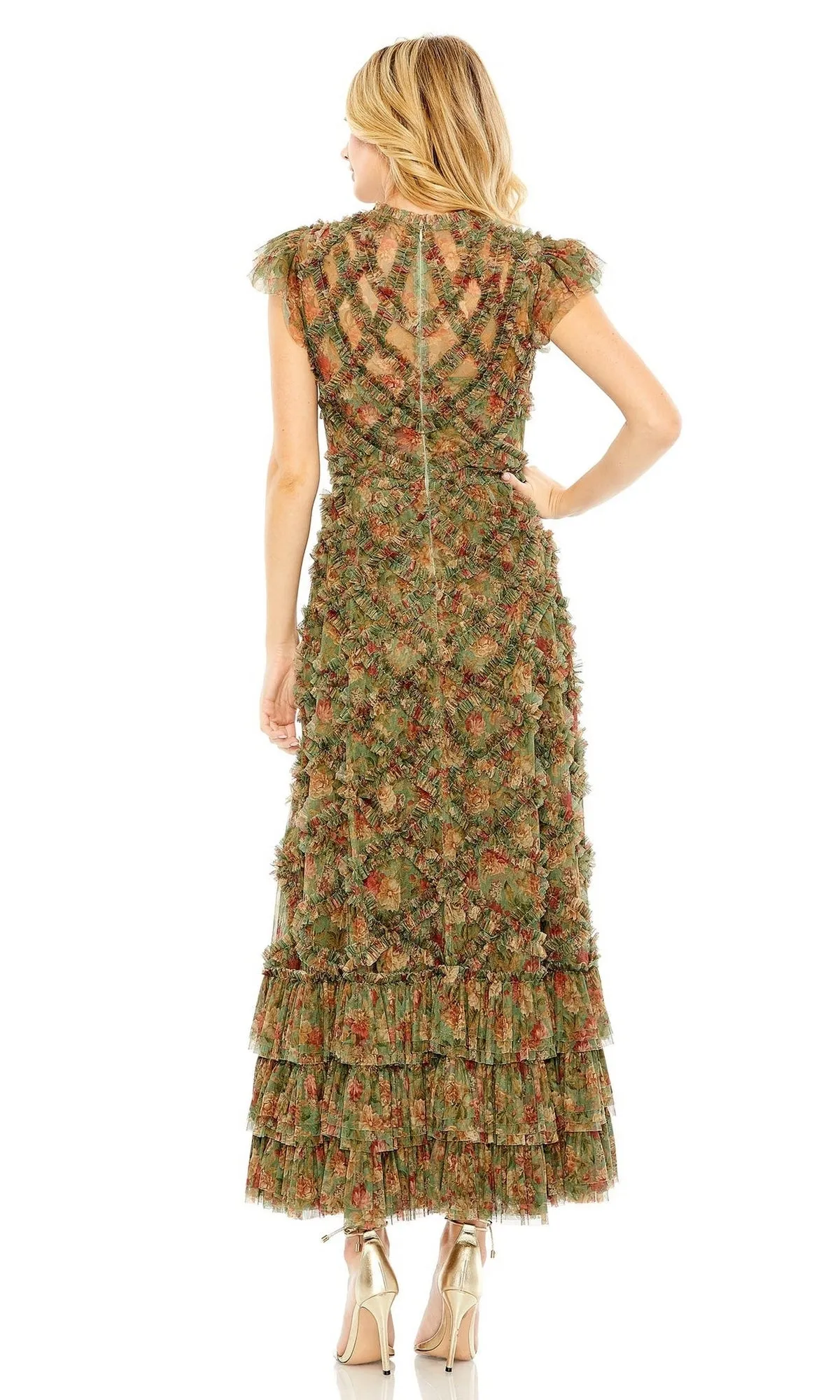 Knee Length Wedding Guest Dress 8009 by Mac Duggal sold by PromGirl product image thumbnail 3