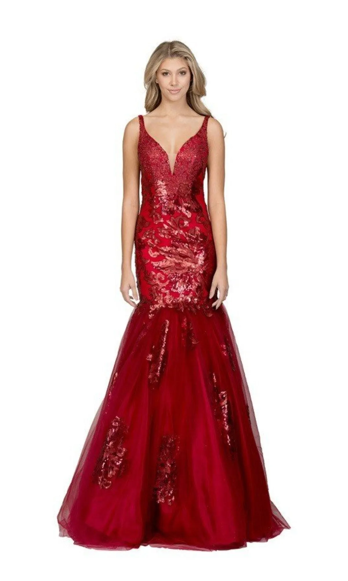 Long Sequin Mermaid Prom Dress: Chicas DR7009 sold by PromGirl product image thumbnail 3
