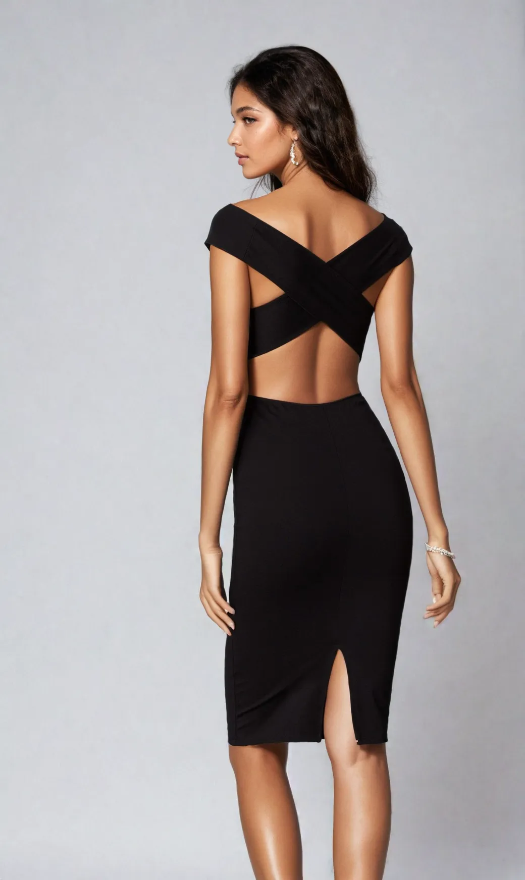 Cheryl Creations Knee-Length Simple Party Dress 2569 sold by PromGirl product image thumbnail 2