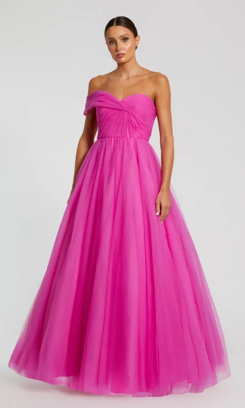 One-Strap Long Prom Ball Gown: Mac Duggal 68713 sold by PromGirl