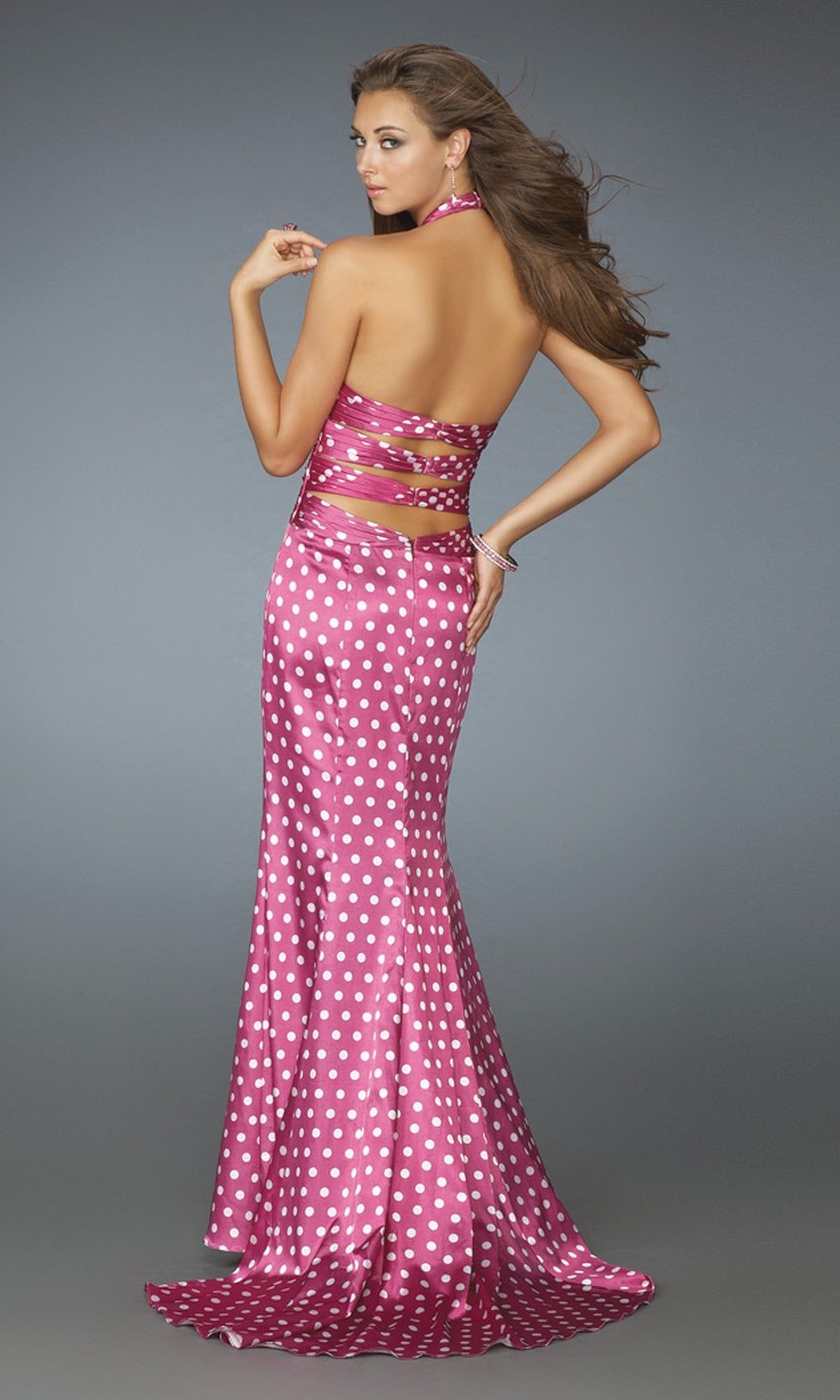 Long Polka Dot Prom Dress 14763 sold by PromGirl product image thumbnail 2