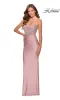 La Femme Lace-Bodice Long Prom Dress 28558 sold by PromGirl