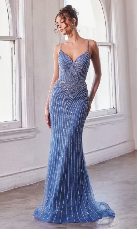 Rhinestone Contour Long Prom Dress CD845 sold by PromGirl