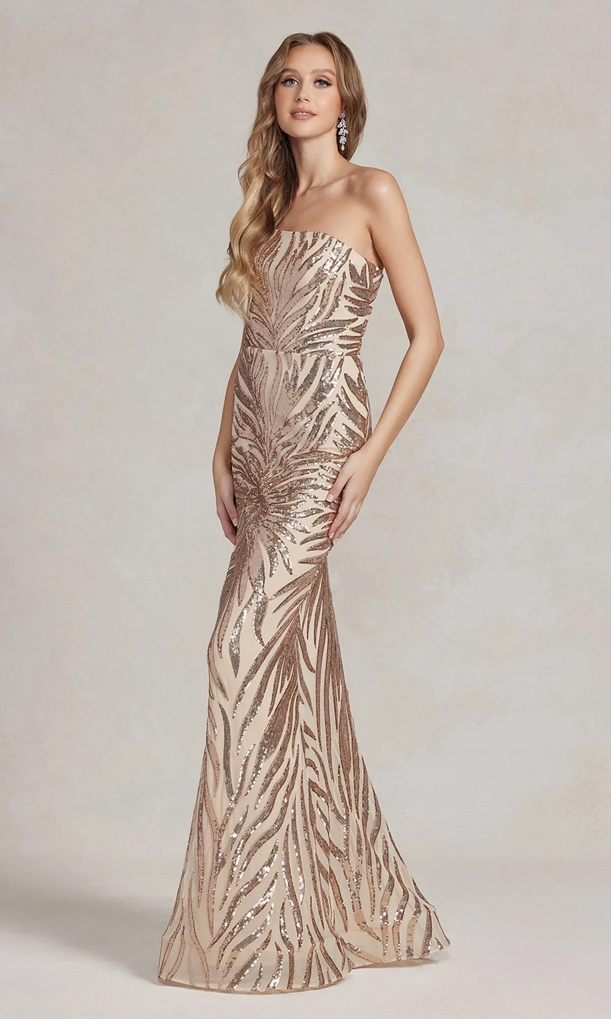 One-Shoulder Long Sequin Formal Dress sold by PromGirl product image thumbnail 4