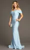 Cold-Shoulder Sleek Long Prom Dress: Chicas C325 sold by PromGirl