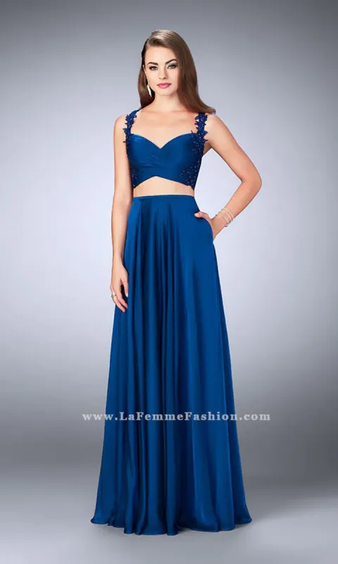 La Femme Two Piece Long Dress 24340 sold by PromGirl