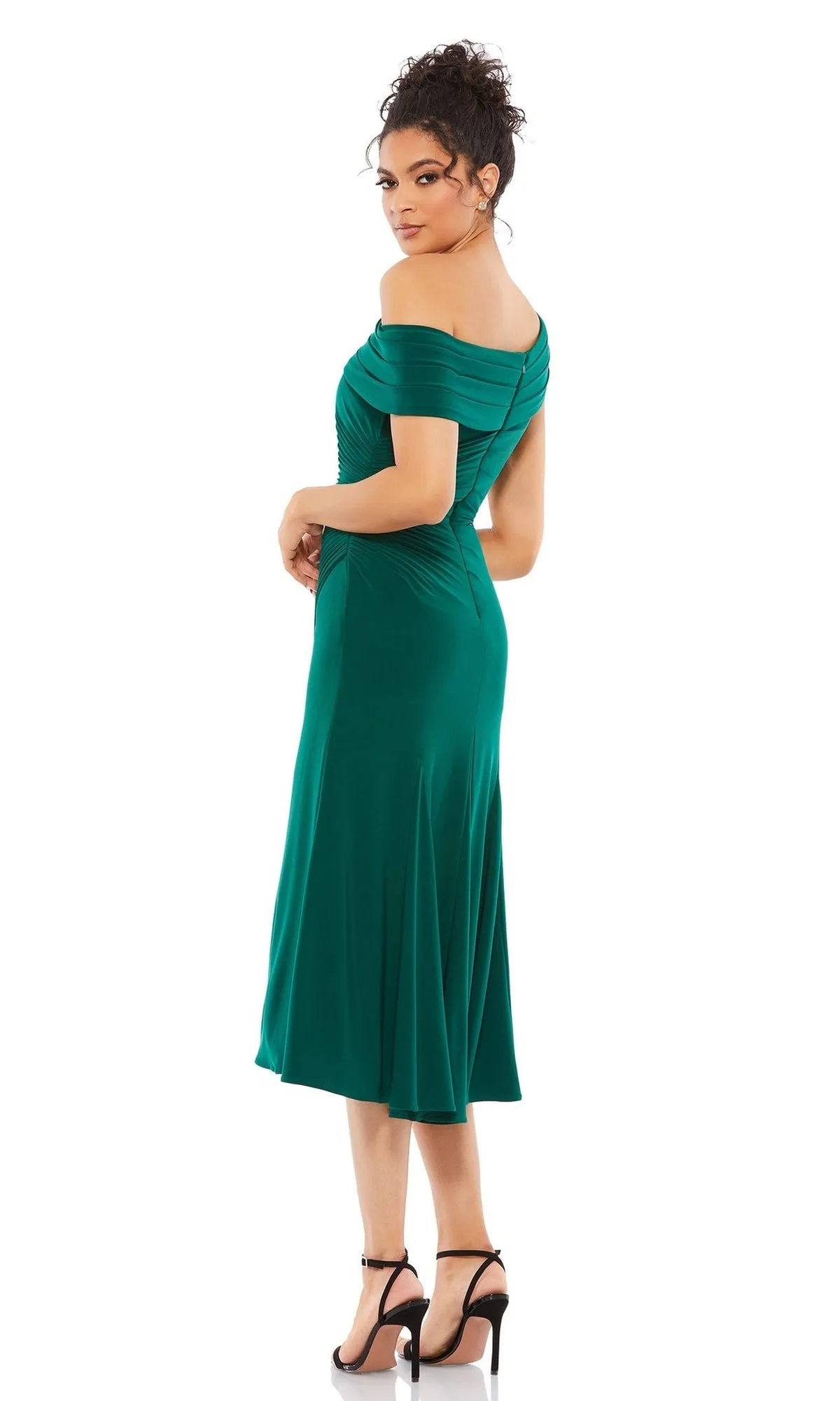 One-Shoulder Wedding Guest Dress: Mac Duggal 26484 sold by PromGirl product image thumbnail 2