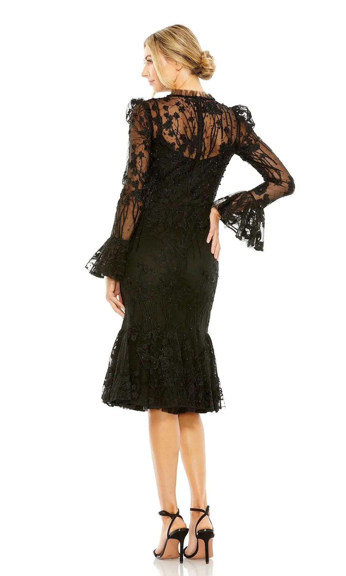 Long Sleeve Wedding Guest Dress: Mac Duggal 20431 sold by PromGirl product image thumbnail 2