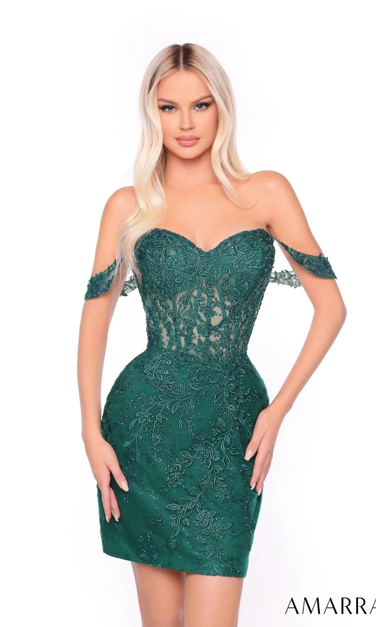 Short Homecoming Dress 88045 by Amarra sold by PromGirl product image thumbnail 3