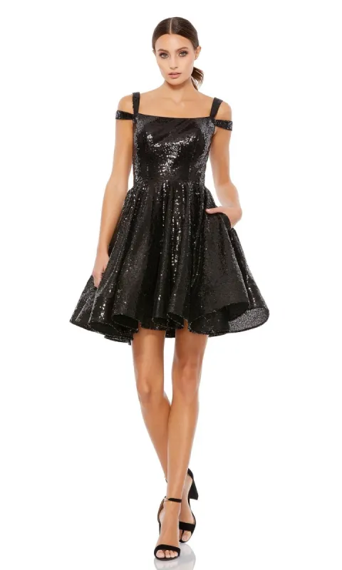 Short Wedding Guest Dress 49484 by Mac Duggal sold by PromGirl