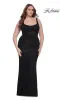 Plus-Size Lace Prom Dress: La Femme 31535 sold by PromGirl