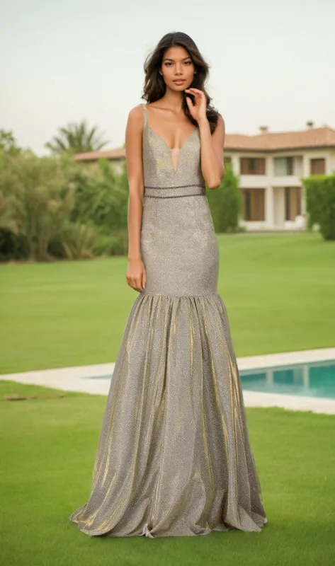 Long Glitter Mermaid Prom Dress: Chicas DR7006 sold by PromGirl