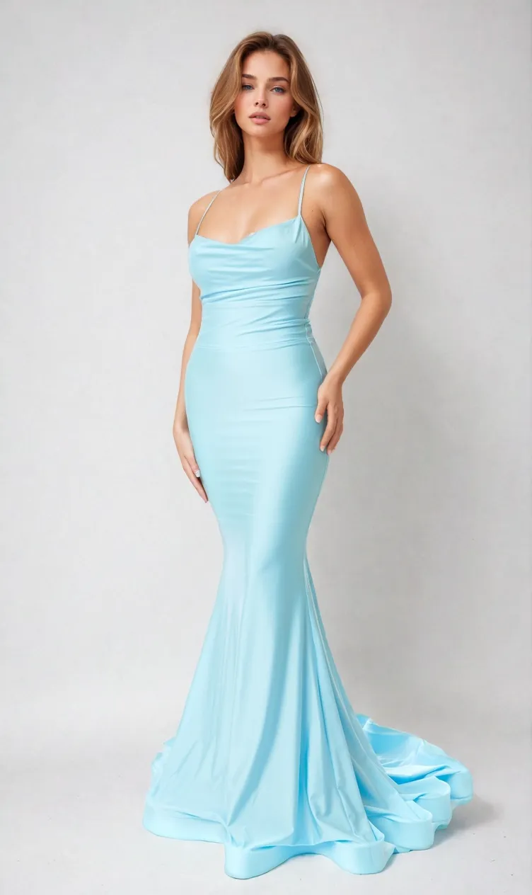 Lace-Up Open-Back Long Prom Dress: Atria 6557H sold by PromGirl