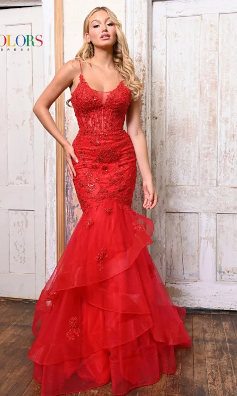Sheer-Bodice Sexy Long Mermaid Prom Dress 2899 sold by PromGirl