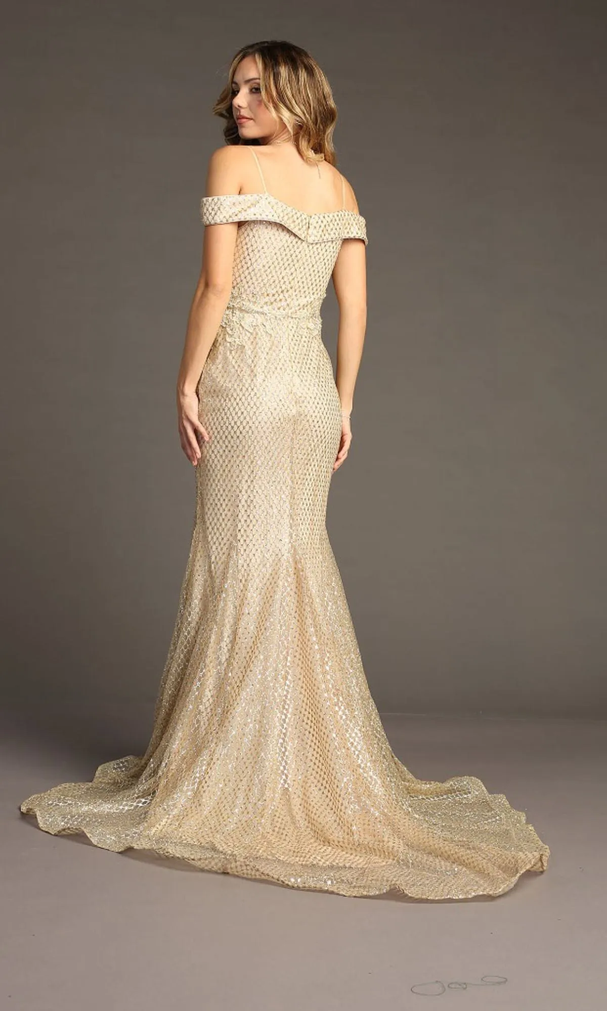 Off-the-Shoulder Long Prom Dress: Chicas DM4024 sold by PromGirl product image thumbnail 2