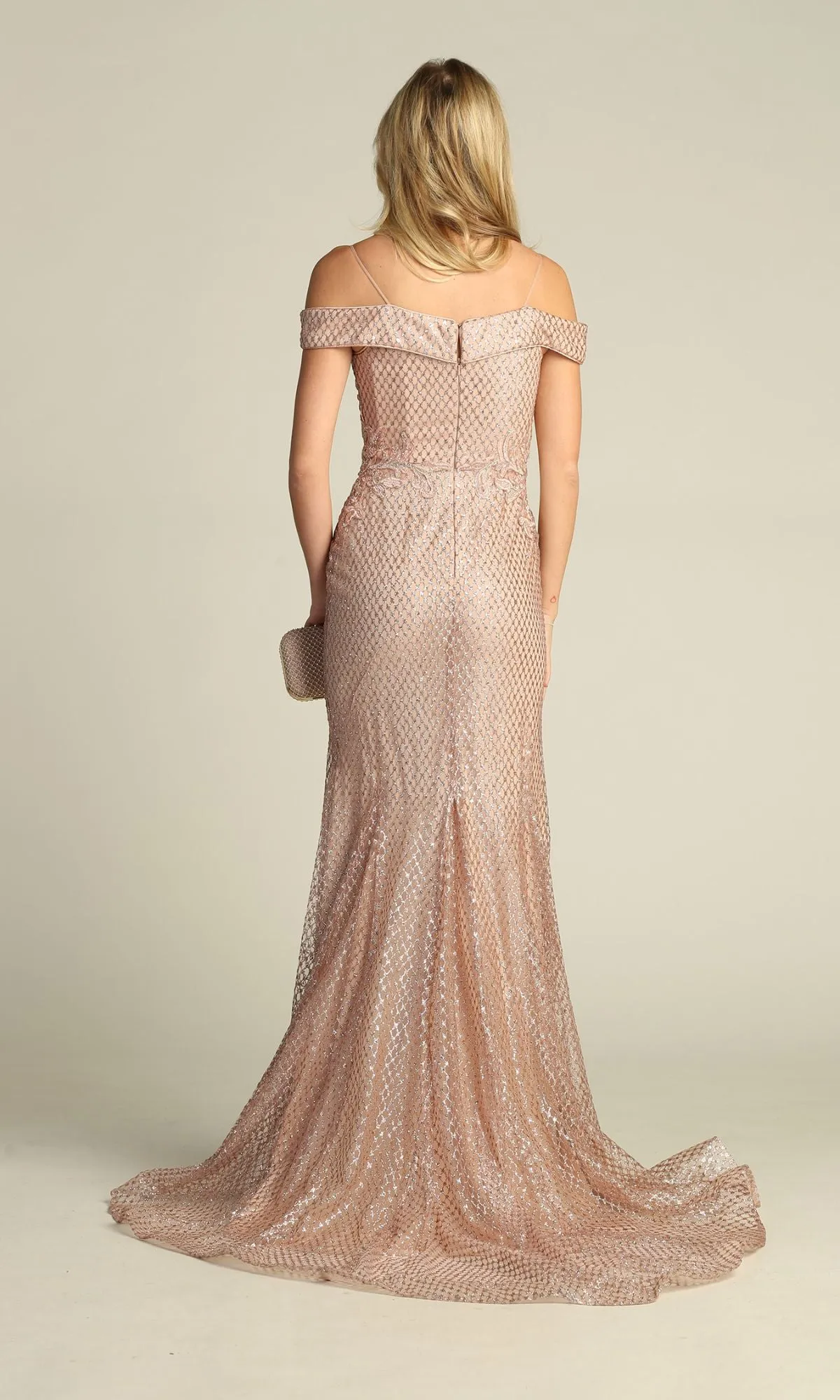 Off-the-Shoulder Long Prom Dress: Chicas DM4024 sold by PromGirl product image thumbnail 5