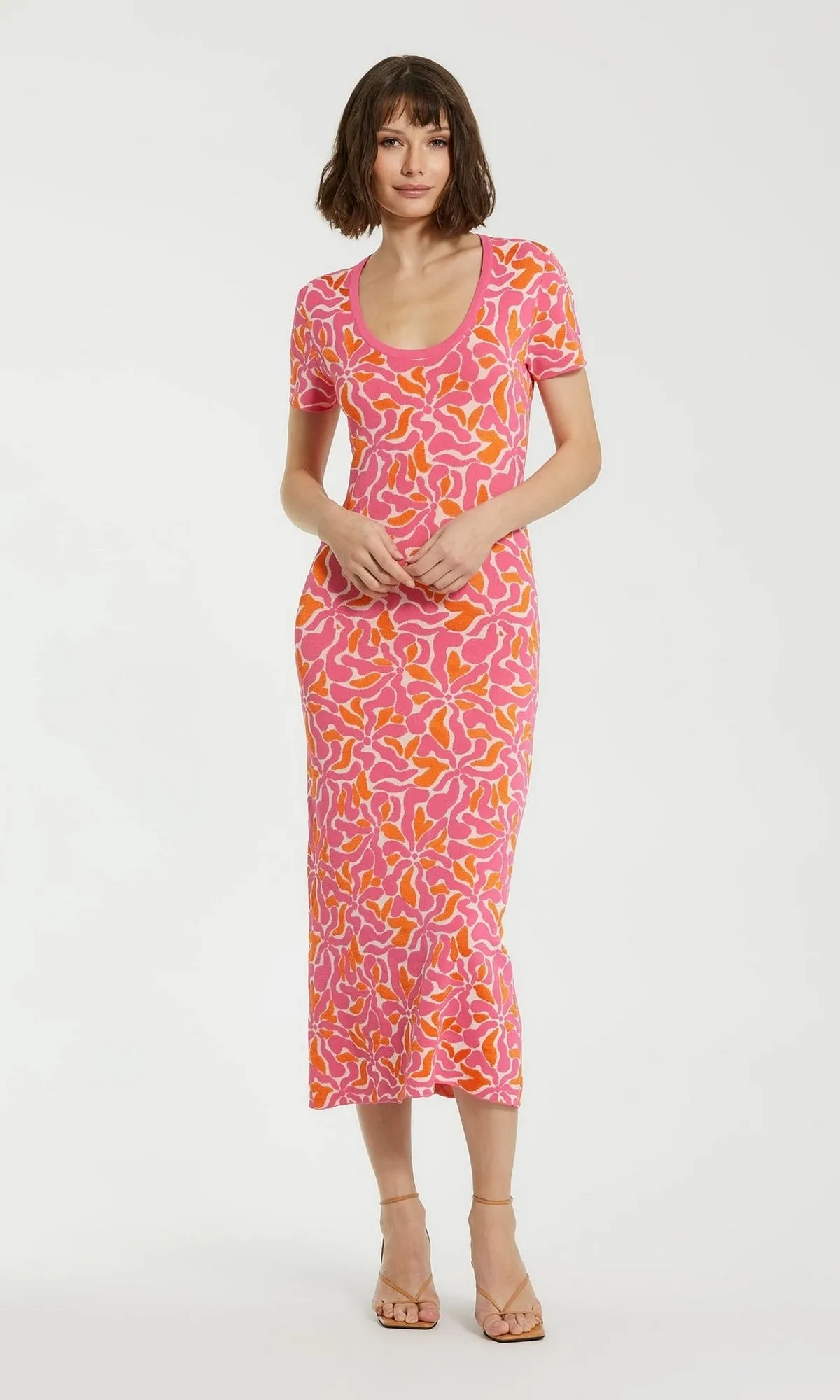 Mac Duggal Hot Pink Maxi Wedding-Guest Dress K10045 sold by PromGirl