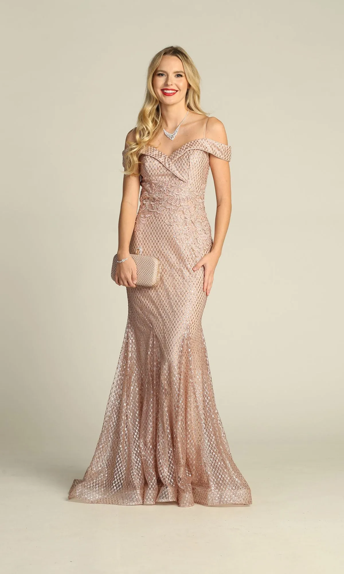 Off-the-Shoulder Long Prom Dress: Chicas DM4024 sold by PromGirl product image thumbnail 3