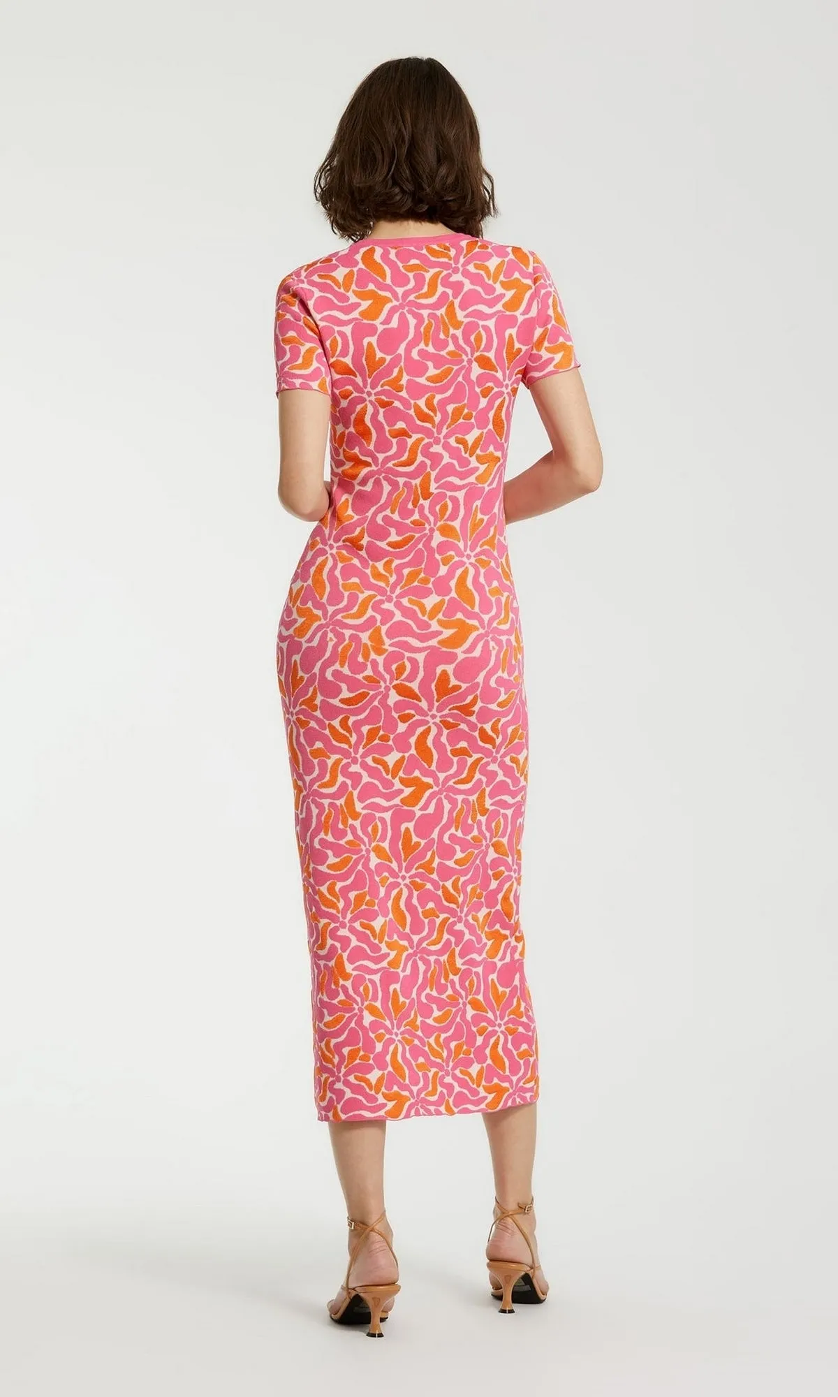 Mac Duggal Hot Pink Maxi Wedding-Guest Dress K10045 sold by PromGirl product image thumbnail 2