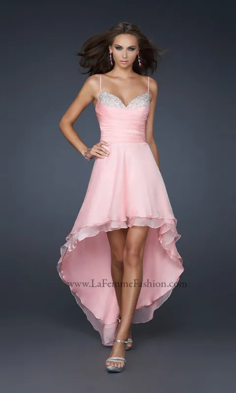 La Femme High-Low Dress 17141 sold by PromGirl