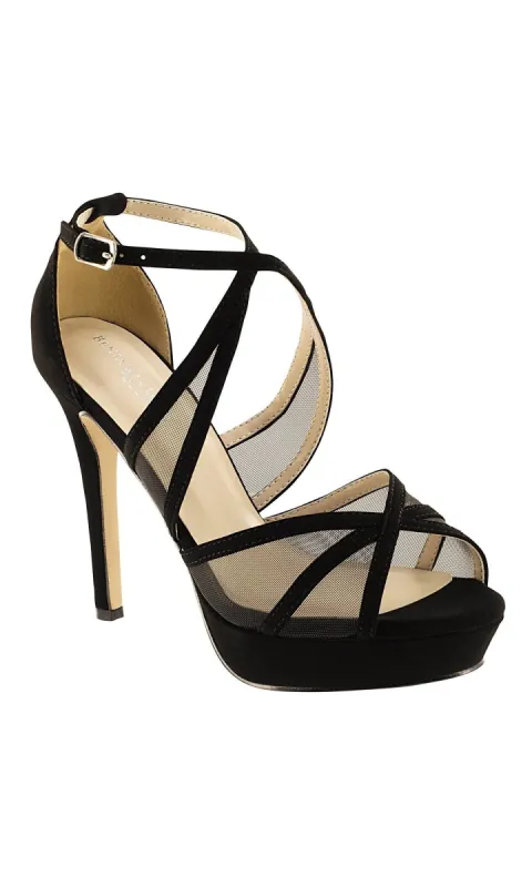 Corri Black Strappy High Heel Prom Shoes 4472 sold by PromGirl