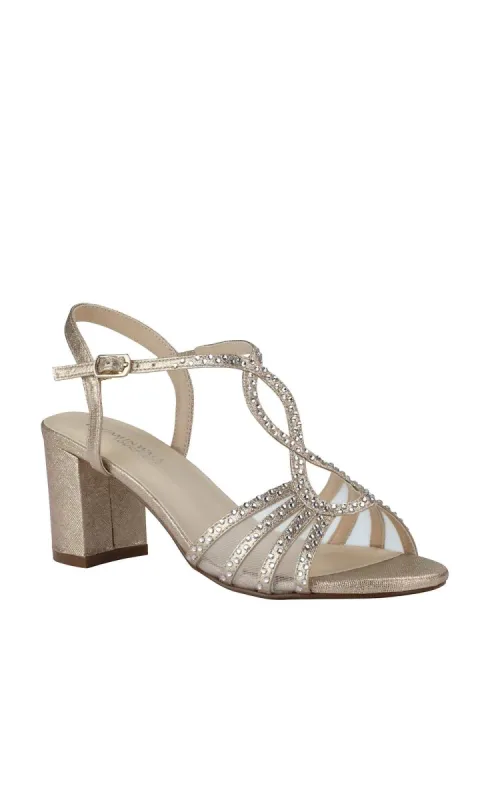 Anna Champagne Prom Shoes 4546 by Touch Ups sold by PromGirl
