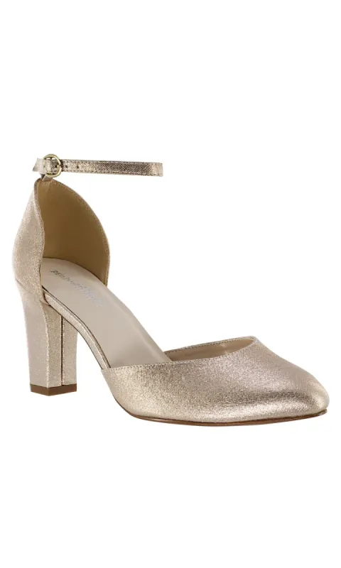 Champagne Closed Toe Prom Shoes 4481 sold by PromGirl