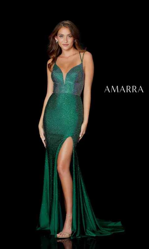 Elegant Fitted Formal Dress By Amarra 87350 sold by PromGirl