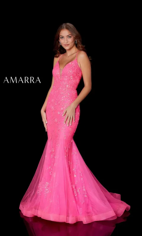 Beaded Mermaid Dress By Amarra 87238 made by PromGirl
