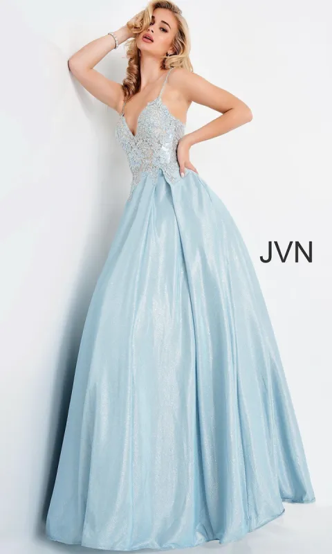 Corset-Bodice JVN by Jovani Prom Ball Gown 2206 sold by PromGirl