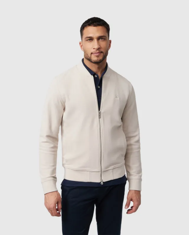 MENS LYNBROOK KNIT BOMBER JACKET - B6J734B200 sold by Psycho Bunny