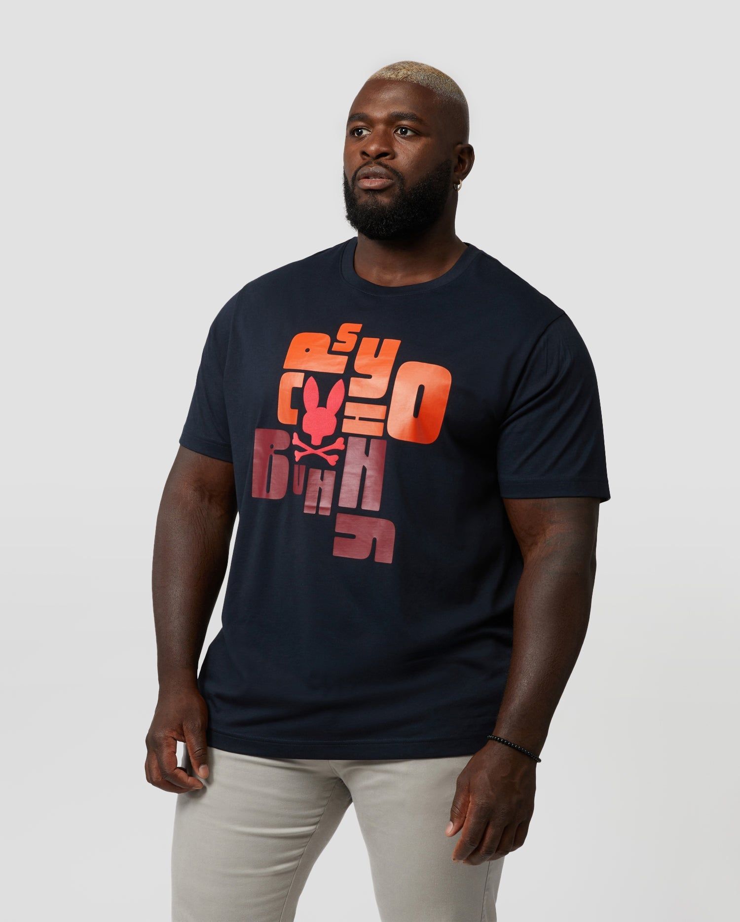 MENS BIG AND TALL LYONS FLOCKING GRAPHIC TEE - B9U113W1PC sold by Psycho Bunny product image thumbnail 2