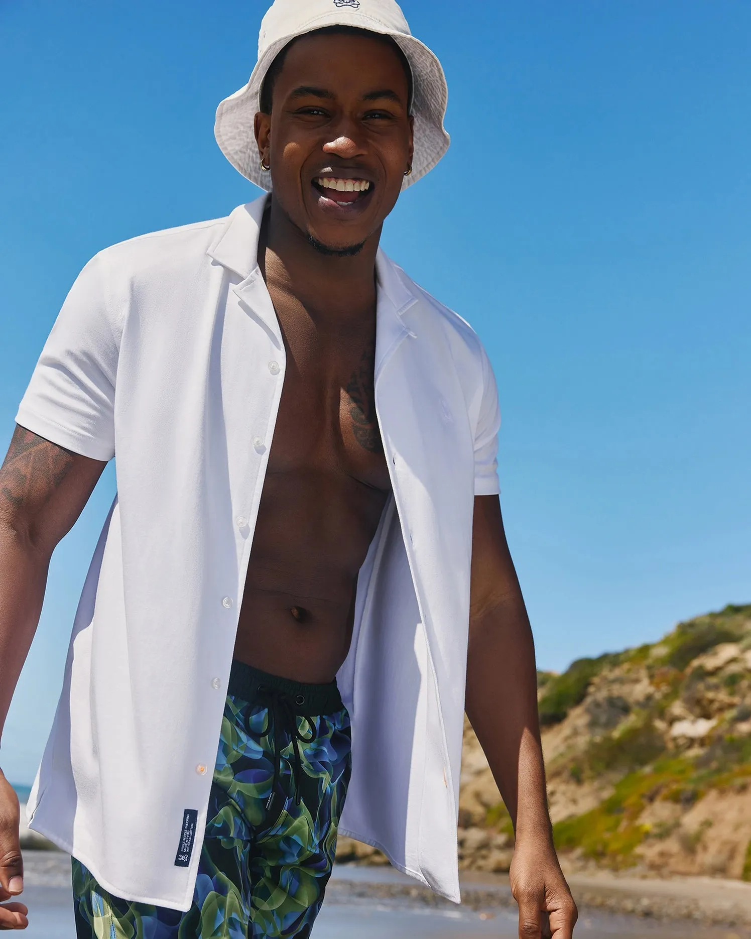 MENS KELLER CAMP COLLAR SHORT SLEEVE SHIRT - B6Q448C200 sold by Psycho Bunny product image thumbnail 4